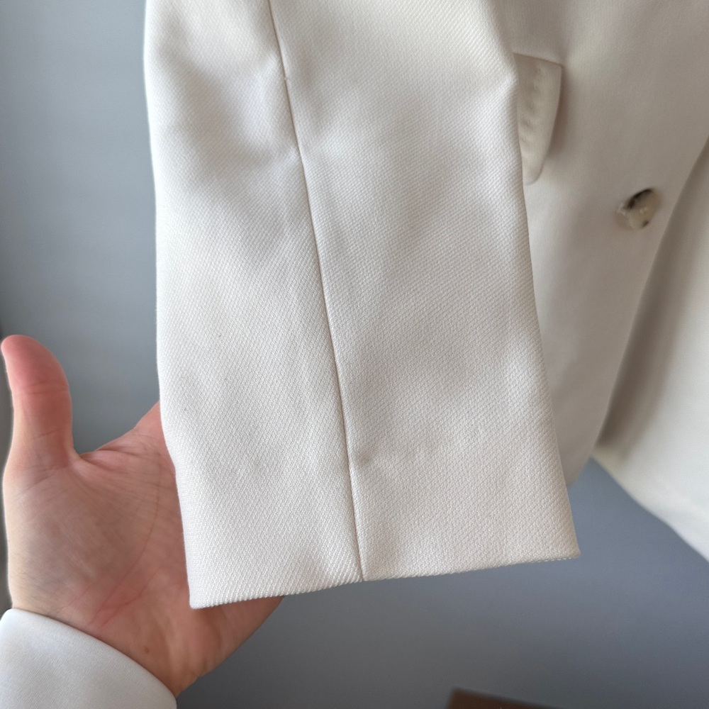 H&M A-line Cream Coat NWT - Picture 8 of 9